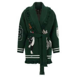 Alanui Bicolor Virgin Wool Women's Cardigan